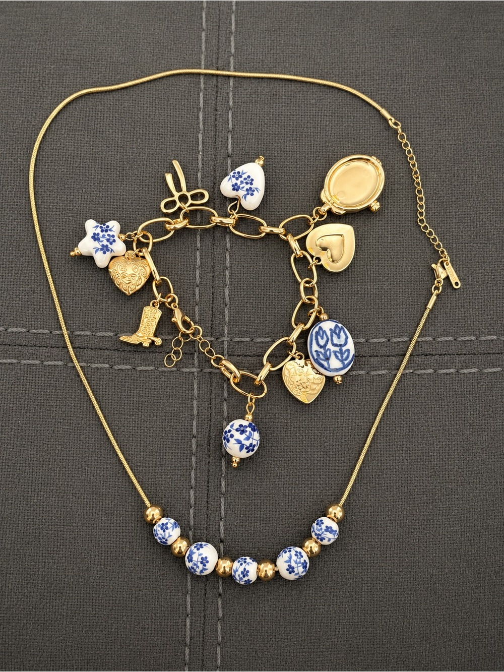 Stunning Vintage-Inspired Charm Jewelry Set